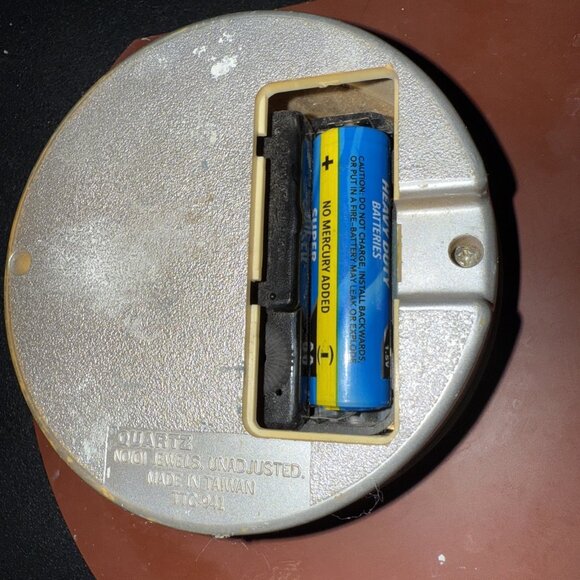 Quartz NO(0) Jewels Unadjusted Clock 7” Japan Movement Made in Taiwan Mirrored - Picture 5 of 16